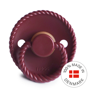 FRIGG Rope - Round Latex Pacifier - Sweet Cherry - Size 1